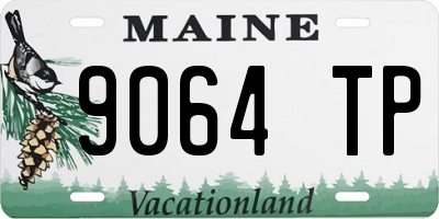 ME license plate 9064TP