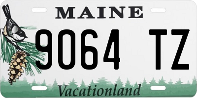 ME license plate 9064TZ