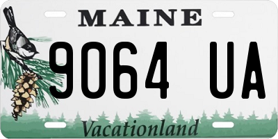 ME license plate 9064UA