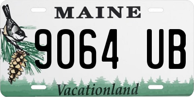 ME license plate 9064UB
