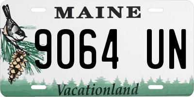 ME license plate 9064UN