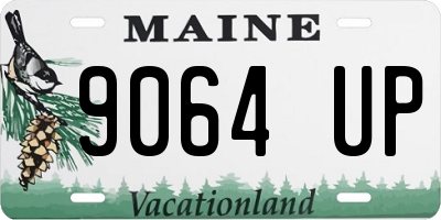 ME license plate 9064UP