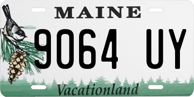 ME license plate 9064UY