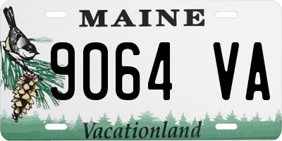 ME license plate 9064VA