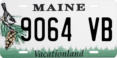 ME license plate 9064VB