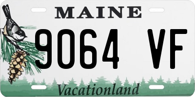 ME license plate 9064VF