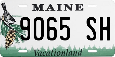 ME license plate 9065SH