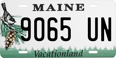 ME license plate 9065UN