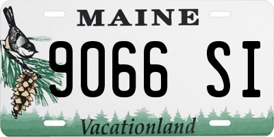 ME license plate 9066SI
