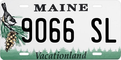 ME license plate 9066SL