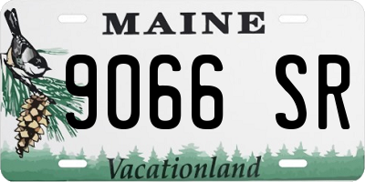 ME license plate 9066SR