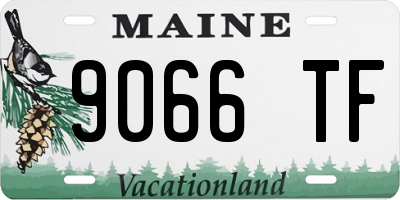 ME license plate 9066TF