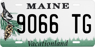 ME license plate 9066TG