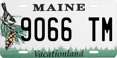ME license plate 9066TM