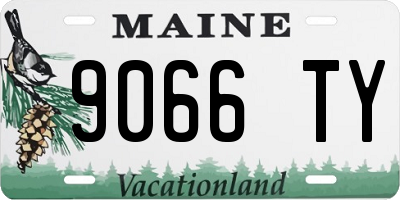 ME license plate 9066TY