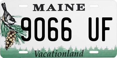 ME license plate 9066UF