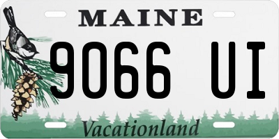 ME license plate 9066UI
