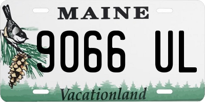 ME license plate 9066UL