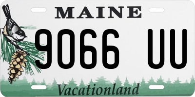 ME license plate 9066UU