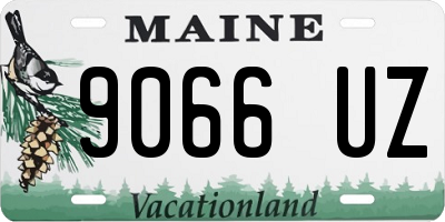 ME license plate 9066UZ