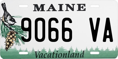 ME license plate 9066VA