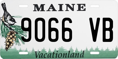 ME license plate 9066VB