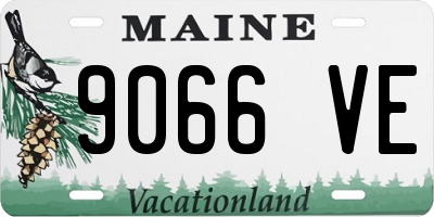 ME license plate 9066VE