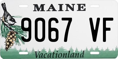 ME license plate 9067VF