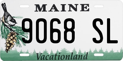 ME license plate 9068SL