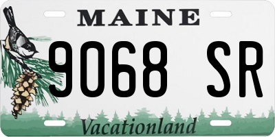ME license plate 9068SR