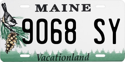 ME license plate 9068SY