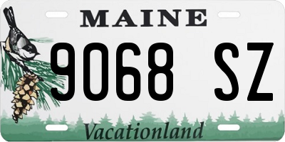 ME license plate 9068SZ