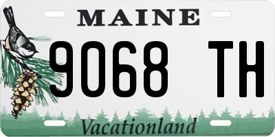 ME license plate 9068TH