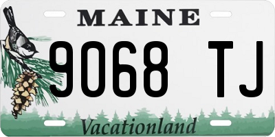 ME license plate 9068TJ