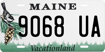 ME license plate 9068UA