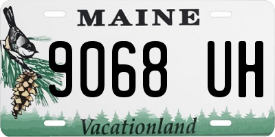 ME license plate 9068UH
