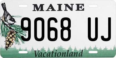 ME license plate 9068UJ