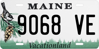 ME license plate 9068VE