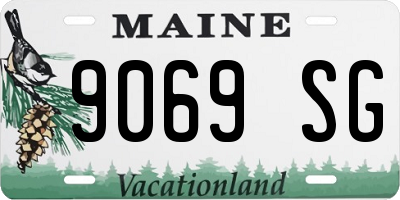 ME license plate 9069SG