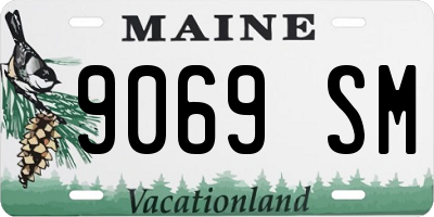 ME license plate 9069SM