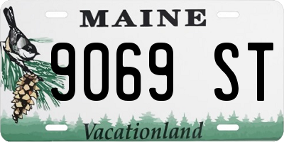 ME license plate 9069ST