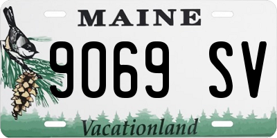 ME license plate 9069SV