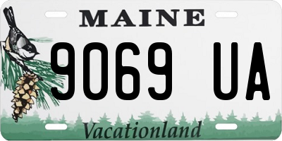 ME license plate 9069UA