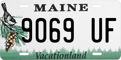 ME license plate 9069UF