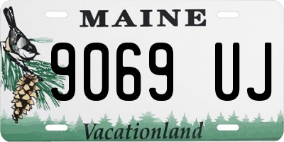 ME license plate 9069UJ