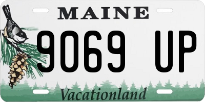 ME license plate 9069UP