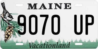 ME license plate 9070UP