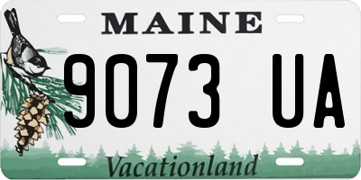 ME license plate 9073UA