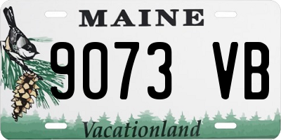 ME license plate 9073VB