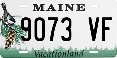 ME license plate 9073VF